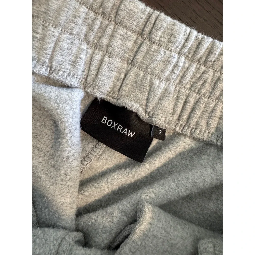 BOXRAW‎ Joggers Womens Small Gray Fleece Sweatpants Loungewear Streetwear